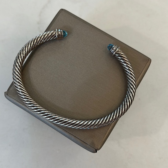 David Yurman Jewelry - David Yurman Blue Topaz and Diamond bracelet